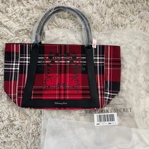 NWT Victoria’s Secret red plaid bag